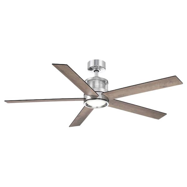 Home Decorators Collection Sereno 56 in. Indoor Chrome DC Motor