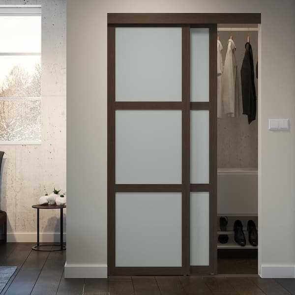 Frosted Glass Interior Sliding Closet Door Glass Door Ideas