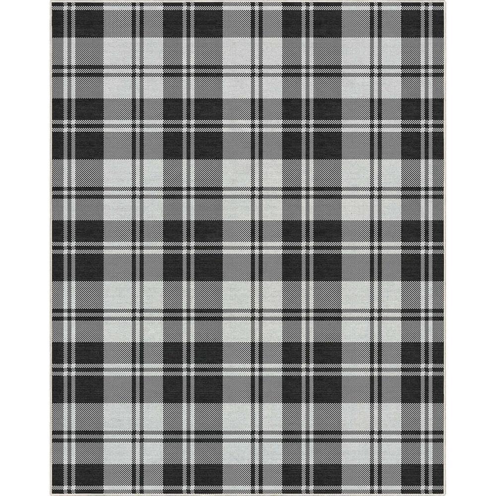 Black 9 ft. 10 in. x 13 ft. Apollo Plaid Farmhouse Geometric Area Rug price history on PriceWatchPro