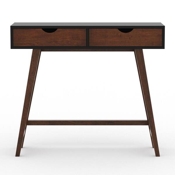 RST Brands 35 in. Rectangular Mocha 2Drawer Computer Desk SLOFFCE1