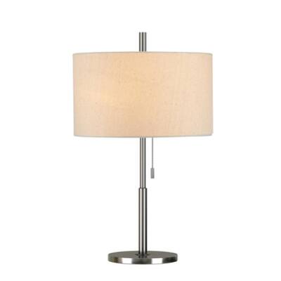 26 in. Brushed Nickel Modern Table Lamp