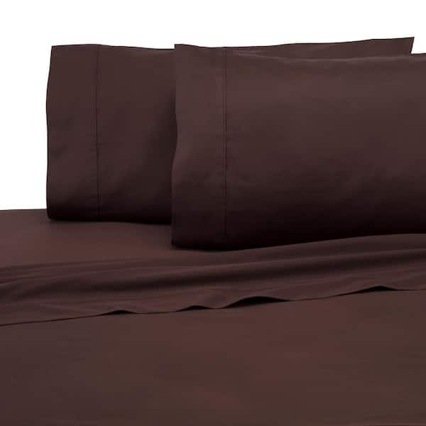 Modern Living 4-Piece Java Solid 300 Thread Count Cotton Full Sheet Set