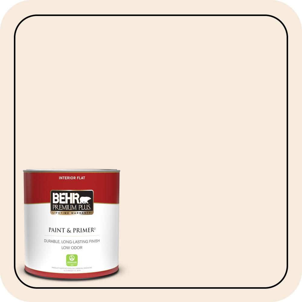 1 qt. #RD-W15 Cotton Sheets Flat Low Odor Interior Paint & Primer price history on PriceWatchPro