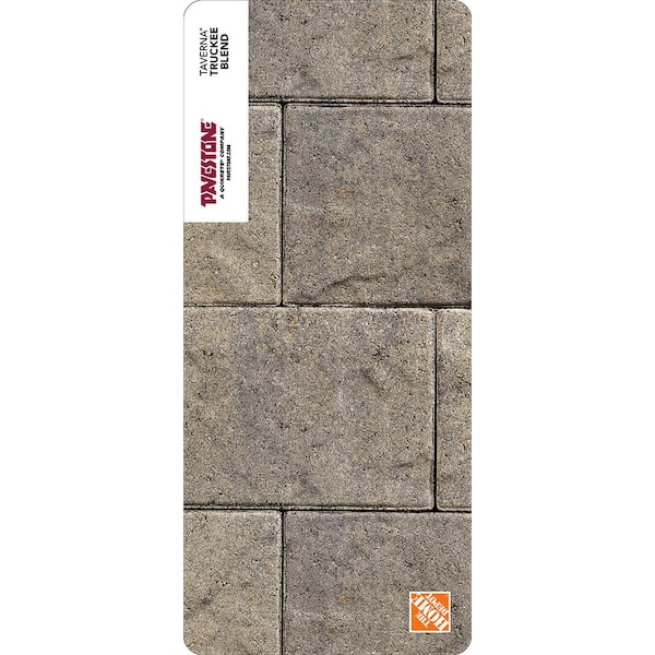 Pavestone Paper Sample Only of Taverna Rec 11.81 in. L x 7.87 in. W x 50 mm H Truckee Blend Concrete Paver (1-Piece)