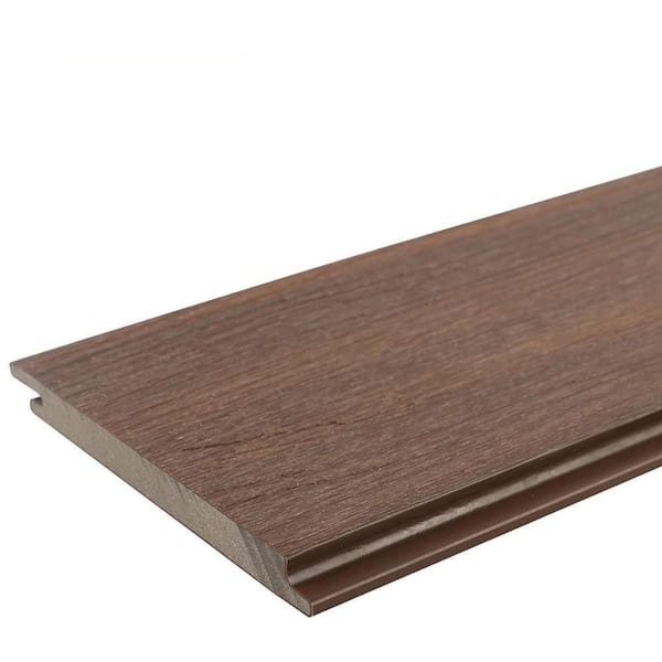All Weather System 5.5 in. x 96 in. Composite Siding Board in Brazilian IPE