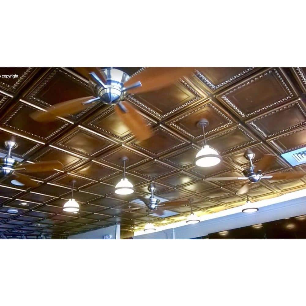Cambridge Aged Copper 24'' x 24'' PVC Ceiling Tile Set