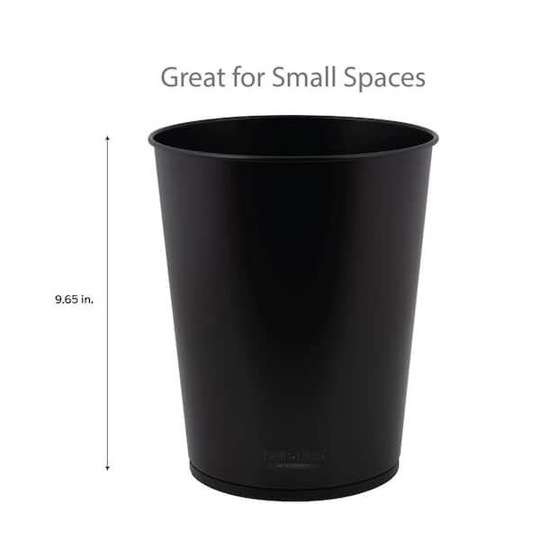 Bath Bliss 5 l Trash Can in Matte Black 4932-MATTEBLACK - The Home