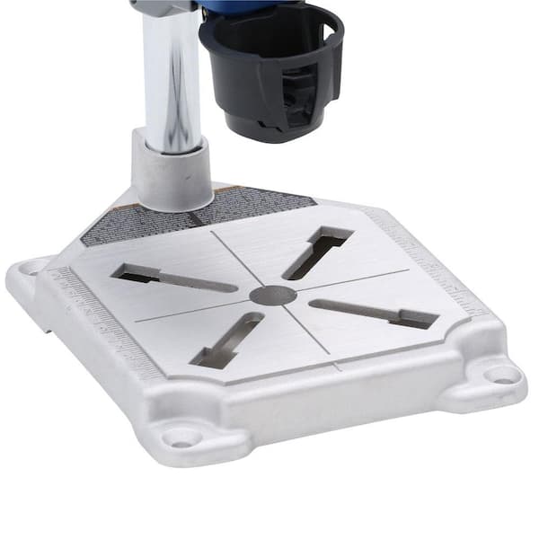 Dremel Work Station, Item 220-01, combines a drill press, rotary tool  holder and flex shaft machine in one space-saving attachment