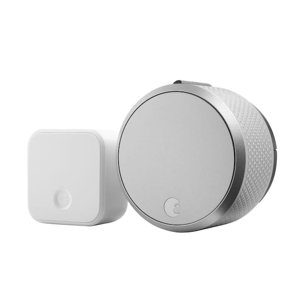 August Smart Lock Pro Silver with Connect WiFi Bridge