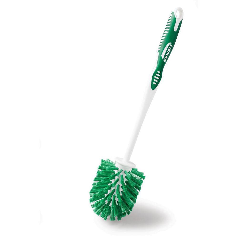 Libman Green and White Toilet Bowl Brush with Caddy