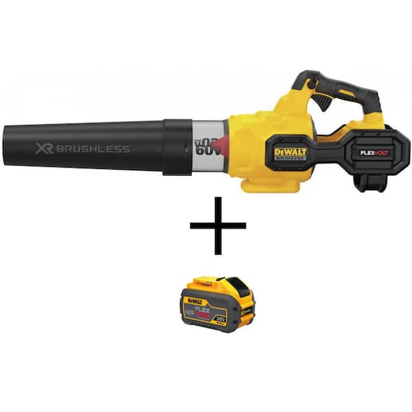 DEWALT 60V MAX 125 MPH 600 CFM Brushless Cordless Battery Powered Axial Leaf Blower Kit with (1) FLEXVOLT 3Ah Battery & Charger