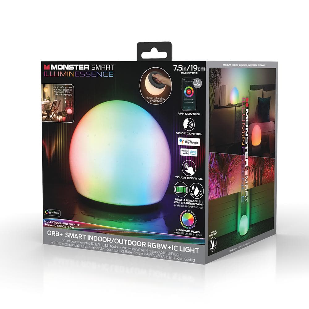 monster smart orb portable led light