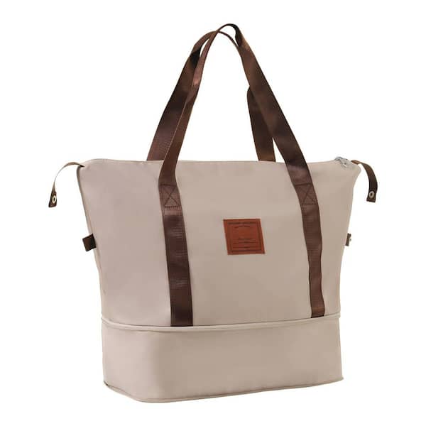 3-Piece Khaki Carry-on and Lightweight Hardshell ABS Luggage Set