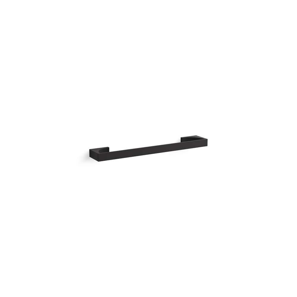 KOHLER Minimal 18 In. Wall Mounted Towel Bar In Matte Black 26567-BL ...