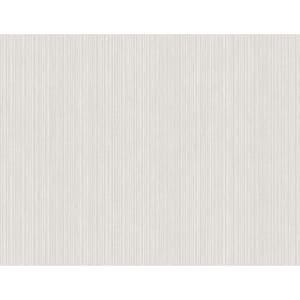 Textile Vertical Off-White Paper Non-Pasted Strippable Wallpaper Roll (Cover 60.75 sq. ft.)