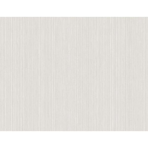 CASA MIA Textile Vertical Off-White Paper Non-Pasted Strippable Wallpaper Roll (Cover 60.75 sq. ft.)