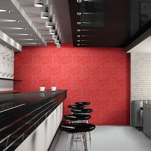Manhattan Rojo 12-1/4 in. x 21 in. Porcelain Wall Tile (12.6 sq. ft./Case)