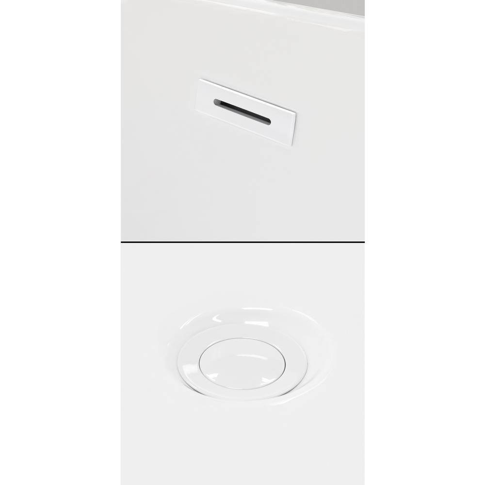 Soho 60'' White Freestanding Acrylic Soaking Bathtub