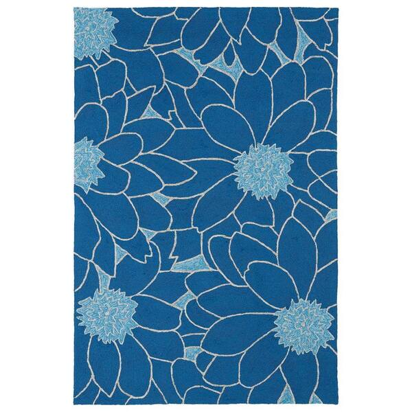 Kaleen Home and Porch Blue 9 ft. x 12 ft. Indoor/Outdoor Area Rug