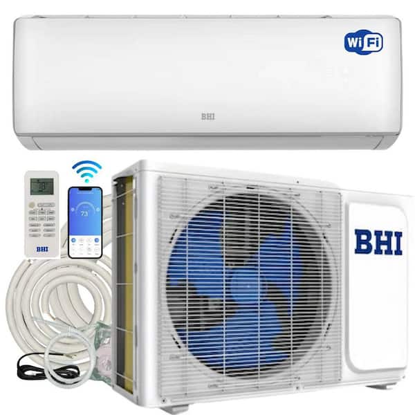 36,000 BTU 230-Volt 17 SEER2 1800 sq. ft. Inverter Wifi Ductless Mini Split Air Conditioner w/Heat Pump 16.4 ft. Lineset