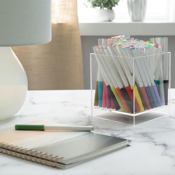Aluminum & Acrylic Pen Tray - Ultimate Office