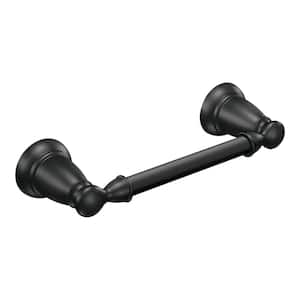 Banbury Pivoting Double Post Toilet Paper Holder in Matte Black