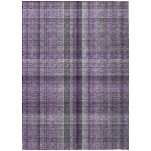 Chantille ACN548 Purple 5 ft. x 7 ft. 6 in. Machine Washable Indoor/Outdoor Geometric Area Rug