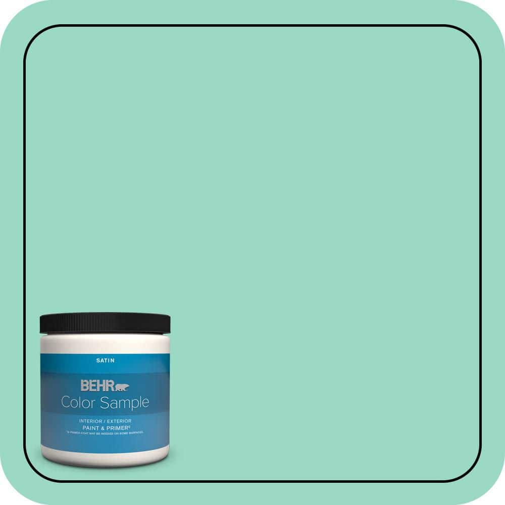 8 oz. Home Decorators Collection #HDC-SP16-07 Isabellas Aqua Satin Enamel Interior/Exterior Paint & Primer Color Sample price history on PriceWatchPro