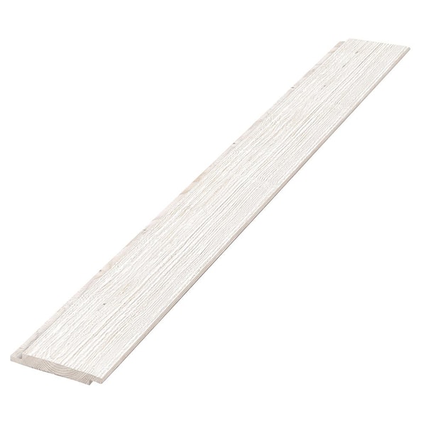 Edge 1 in. x 6 in. x 8 ft. Weathered Barn Wood White Shiplap Pine Board