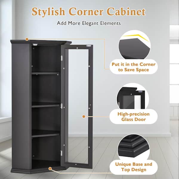 Corner high deals cabinet