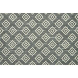 Diamond Park - Metal - Gray 13.2 ft. 32.44 oz. Nylon Pattern Installed Carpet