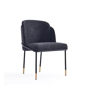 Flor Black Twill Dining Chair