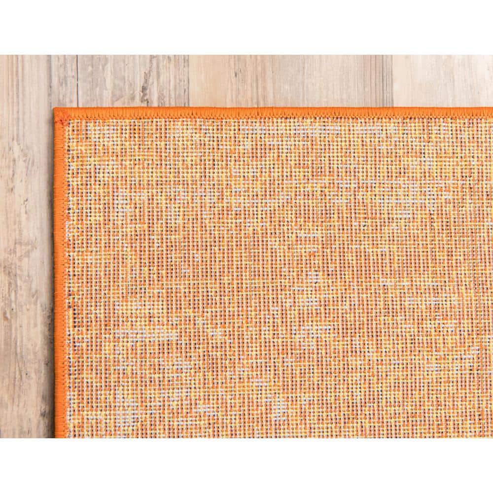 Casino Sofia Chic Orange Synthetic 2'2" x 3'1" Indoor Rug