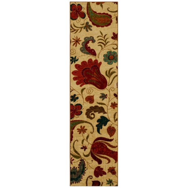 Mohawk Home Tropical Acres Multi 2 ft. x 5 ft. Machine Washable Paisley Area Rug