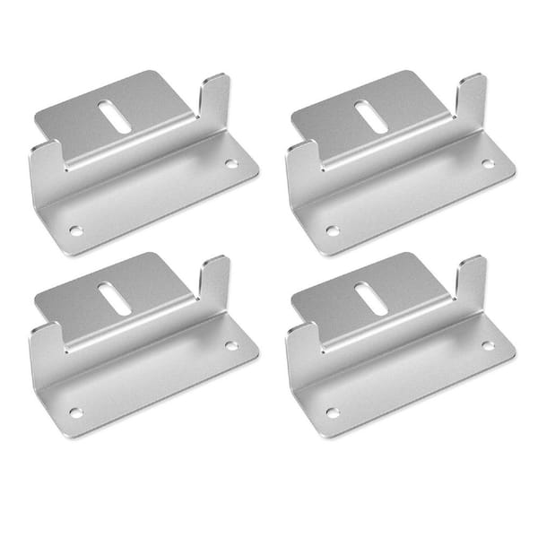 Aluminum Solar Panel Z Brackets Mount for Roof, RV, Boat, Wall, Caravan, Yacht & Off-Grid Installations (Set of 4)