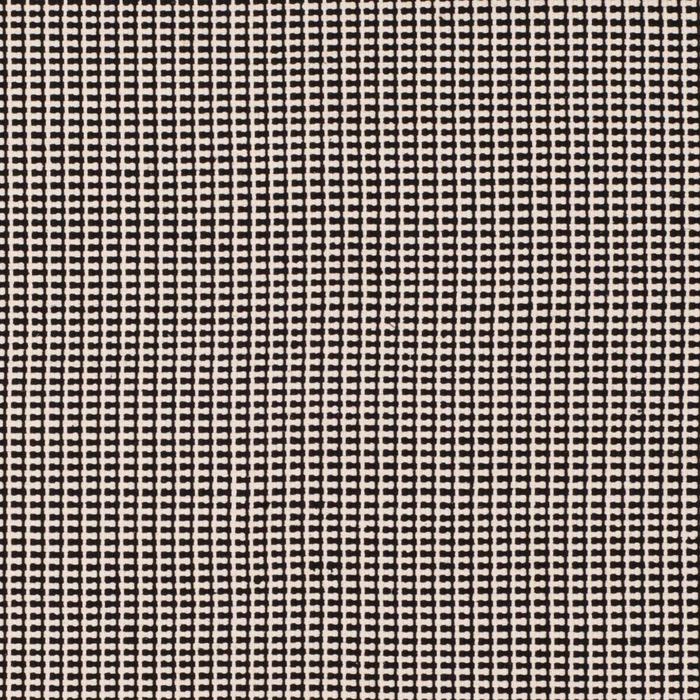 Coastal Charm Ivory & Black Cotton 6' x 9' Flat-Weave Rug