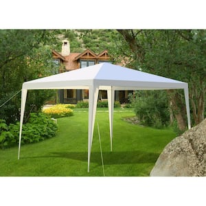 10 ft. x 10 ft. White Outdoor Heavy-Duty Canopy Party Wedding Tent Gazebo Pavilion Cater Event