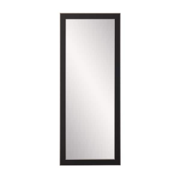 BrandtWorks Medium Black/Silver Wood Modern Mirror (32 in. H X 71 in. W)