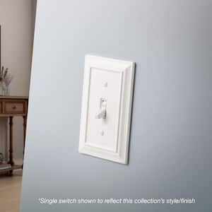 Derby White 1-Gang Single Light Switch/Toggle Wall Plate (3-Pack)