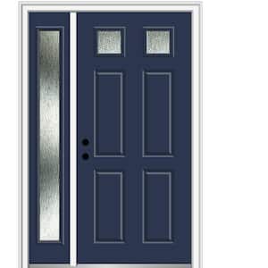 MP Doors 36 in. x 80 in. Distinction Medium Oak Right-Hand Inswing 3/4 Oval  Lite Decorative Fiberglass Prehung Front Door N3068R3HDTK24 - The Home Depot