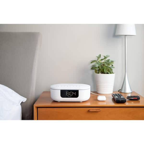 Perfervid periode lounge UV-C White Sanitizer Dual Alarm Clock with Bluetooth Speaker and USB  Charging IUVBT1WX4 - The Home Depot