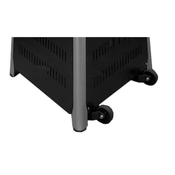 Tall Black Propane Quartz Glass Tube Patio Heater