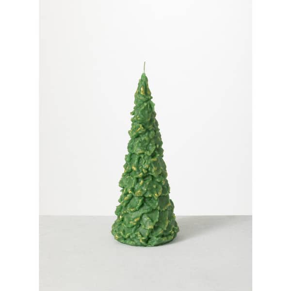Vance Kitira 12.5 in. Rhapsody Tree Candle, Green