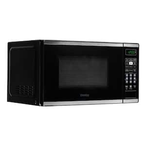 17.32 in. 0.7 cu. ft. Countertop Microwave in Stainless Steel with Auto Cook, Express Cook, Child Safety Lock