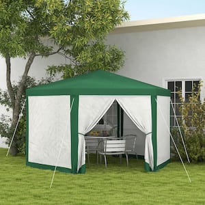 13 ft. x 11 ft. Green Pop Up Canopy Outdoor Portable Party Folding Tent