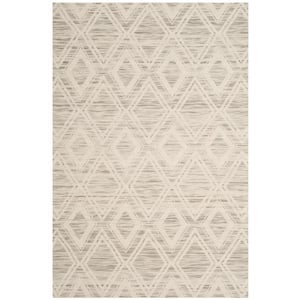 Marbella Light Brown/Ivory 4 ft. x 6 ft. Geometric Area Rug