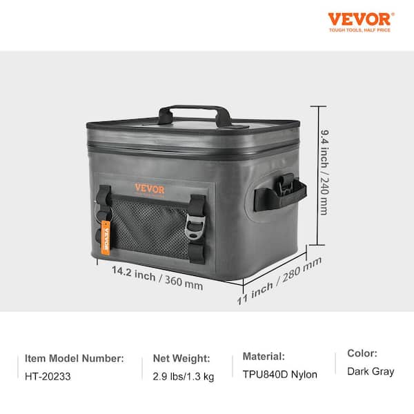 VEVOR Soft Cooler Bag 16 Cans Soft Sided Cooler Bag Leakproof