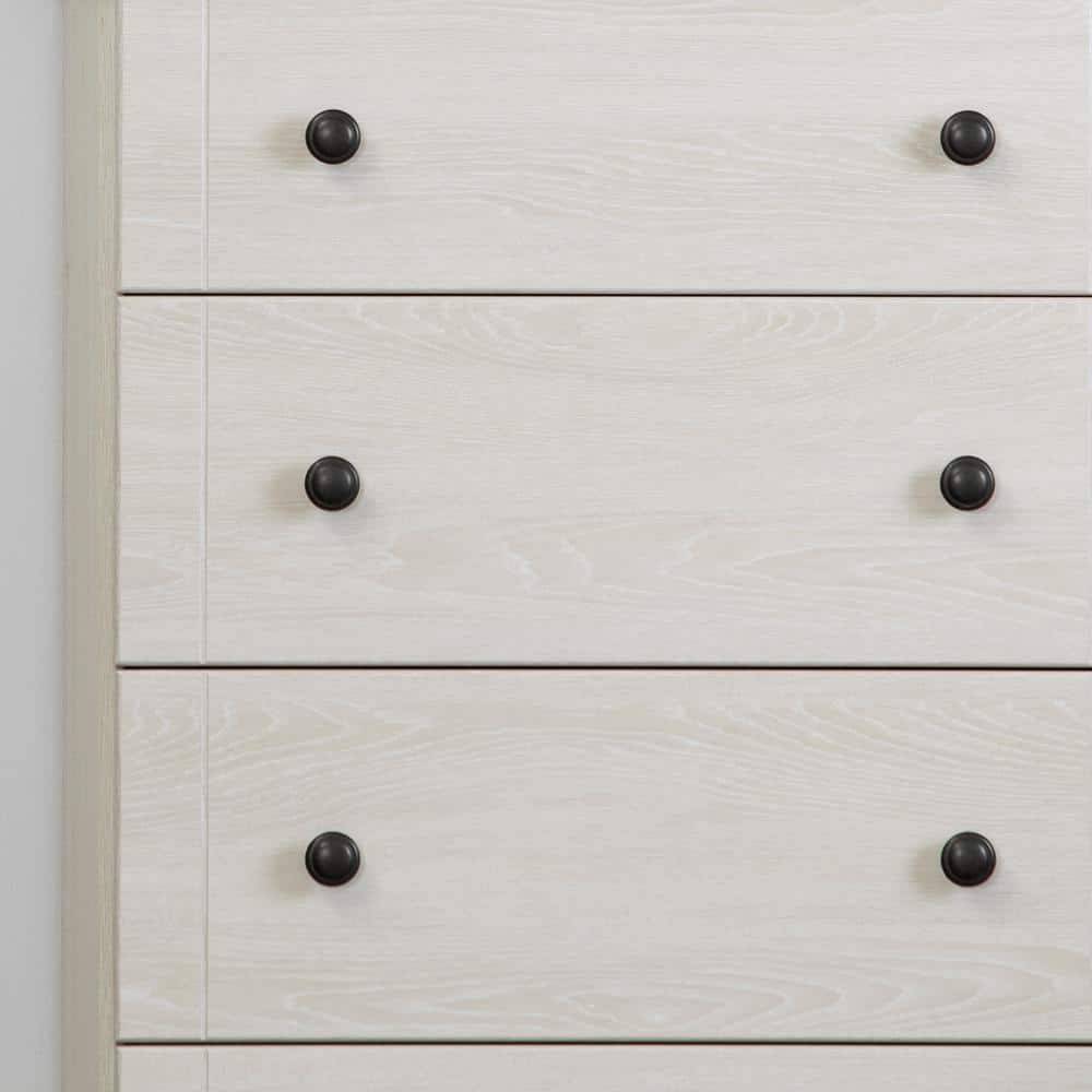 Winter Oak Cottage 5-Drawer Combo Dresser