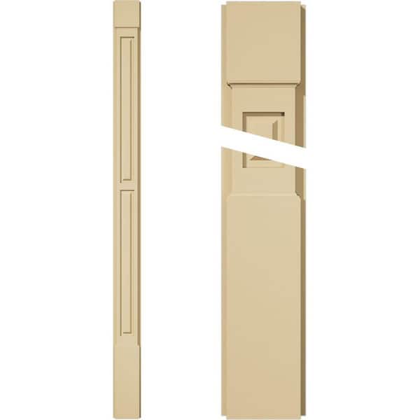 Ekena Millwork 2 in. D x 6 in. W x 90 in. L Primed Polyurethane Pilaster 1- Pack