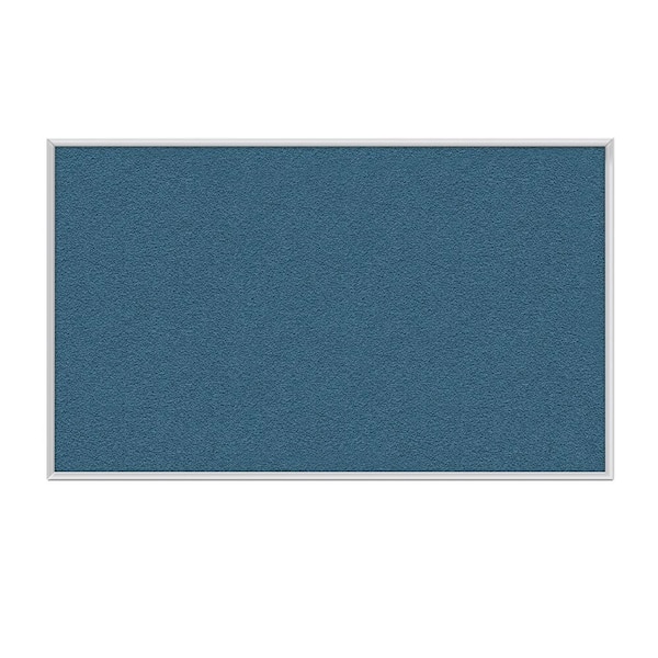 ghent 2 x 3 ft. Vinyl Bulletin Board, Satin Aluminum Frame, Ocean